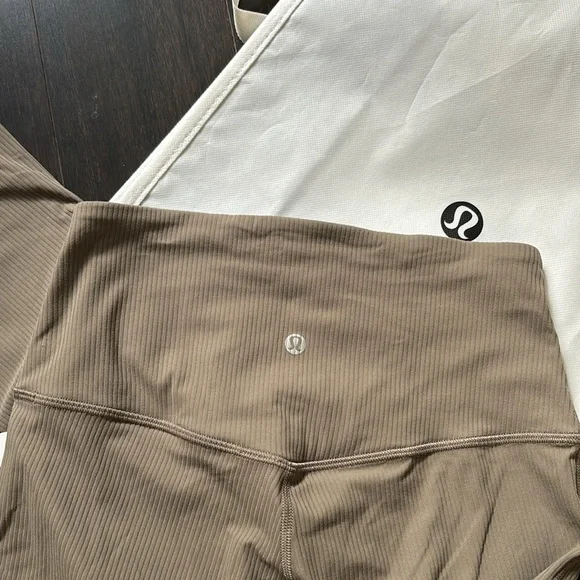 LULULEMON ALIGN RIBBED MINI FLARE *REGULAR IN NOMAD SZ 4 NWT - Picture 4 of 13